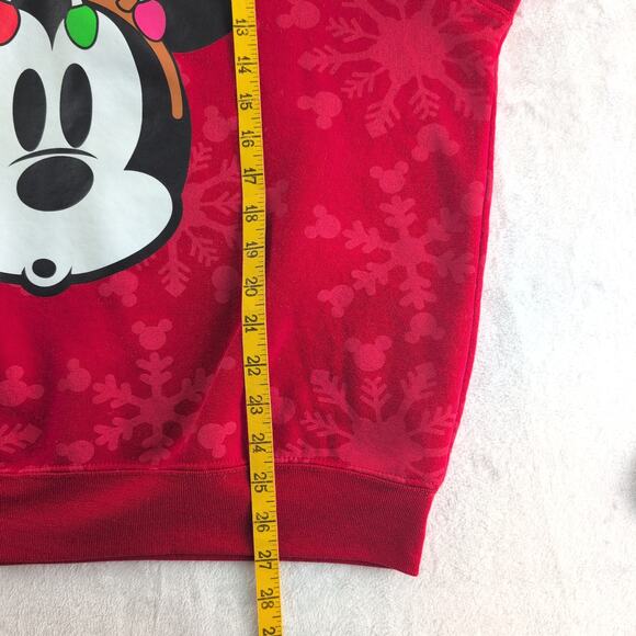 Disney MickeyMouse ChristmasCrewneck AntlersTangled Lights Sweatshirt Women's2XL - Picture 6 of 8